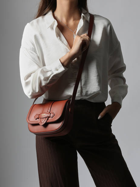 Cross Body Tas Sienna Leder Lancel Rood sienna A13718 ander zicht 1