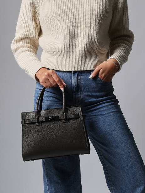 Handtas Caviar Leder Milano Bruin caviar CA24063 ander zicht 1