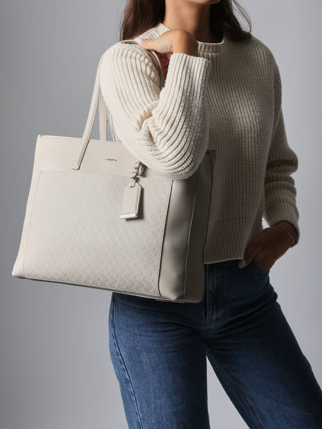 Schoudertas Must Calvin klein jeans Beige must 4F3225G ander zicht 1