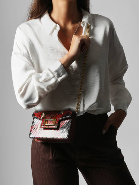 Cross Body Tas Angele Leder Lancel Rood angele A13776 ander zicht 2