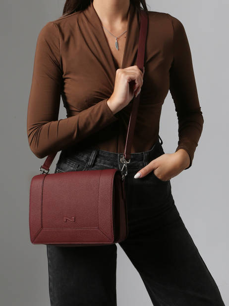 Cross Body Tas Rotterdam Leder Nathan baume Rood mondrian 3 ander zicht 1