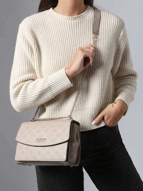 Cross Body Tas Phoebe Gerecycleerd Polyester Guess Beige phoebe PD966521 ander zicht 1