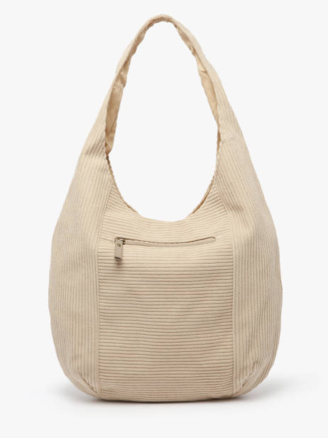 Schoudertas Velours Le voyage en panier Beige velours AHP243 ander zicht 4