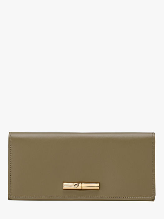 Longchamp Le roseau sleek Portefeuille Groen