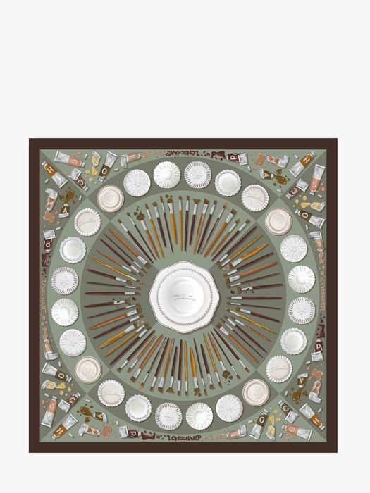 Longchamp Soie gots Foulard Veelkleurig