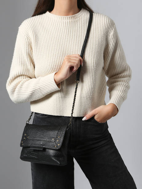 Cross Body Tas Felizia Leder Pieces Zwart felizia 17116820 ander zicht 1