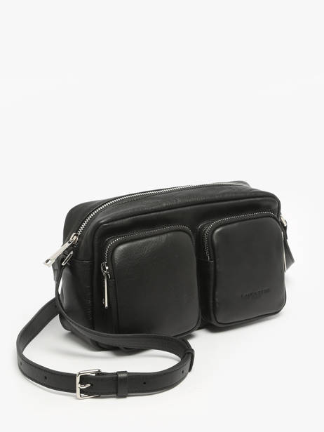 Cross Body Tas Soft Caramella Leder Lancaster Zwart soft caramella 6 ander zicht 2