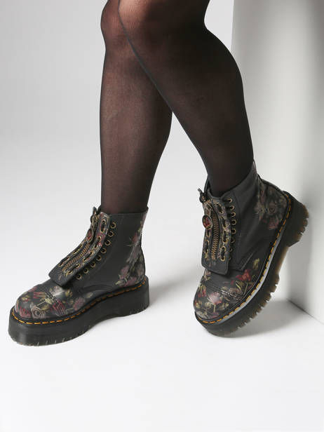 Enkellaarsjes Sinclair Uit Leder Dr martens Zwart women 32050001 ander zicht 1