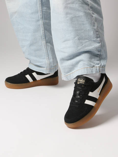 Sneakers Grandslam Uit Leder Gola Zwart women CLA589 ander zicht 1