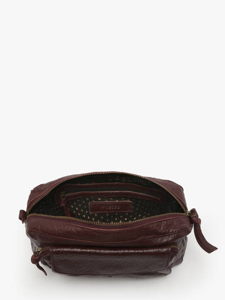 Cross Body Tas Naina Leder Pieces Bruin naina 17087872 ander zicht 2