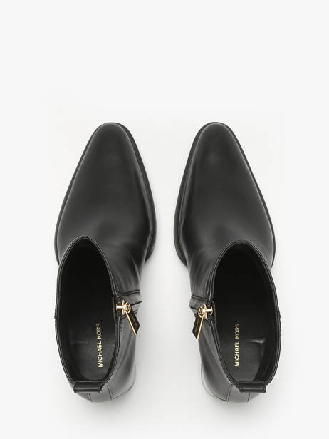 Stadsschoenen Met Hak Uit Leder Michael kors Zwart women XME5L001 ander zicht 3