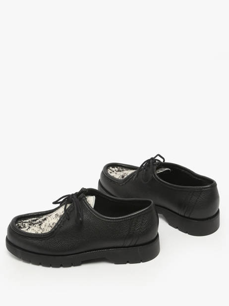 Derby Veterschoenen Uit Leder Kleman Zwart women PADRINIB ander zicht 2