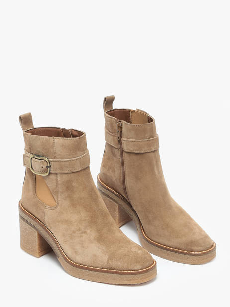 Enkellaarsjes Met Hak Uit Leder Alpe Bruin women 54651109 ander zicht 1