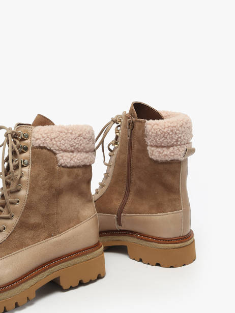 Enkellaarsjes Uit Leder Alpe Bruin women 54967109 ander zicht 2