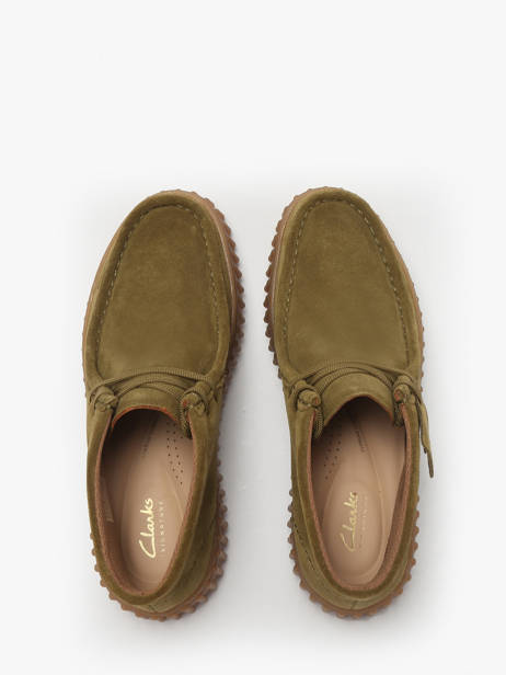 Enkelhoge Derby Veterschoenen Uit Leder Clarks Groen women 26183872 ander zicht 3