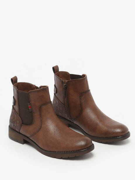 Chelsea Boots Mustang Bruin women M0052002 ander zicht 1