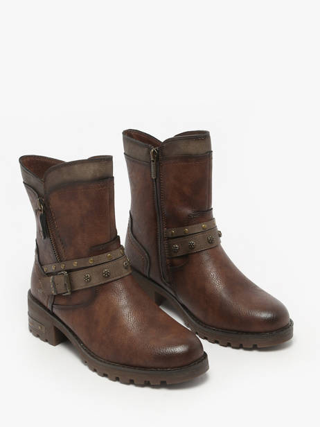 Enkellaarsjes Mustang Bruin women M0082002 ander zicht 1