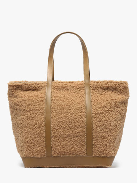 Schoudertas Le Cabas L Shearling En Leder Vanessa bruno Beige cabas 15V40409 ander zicht 4