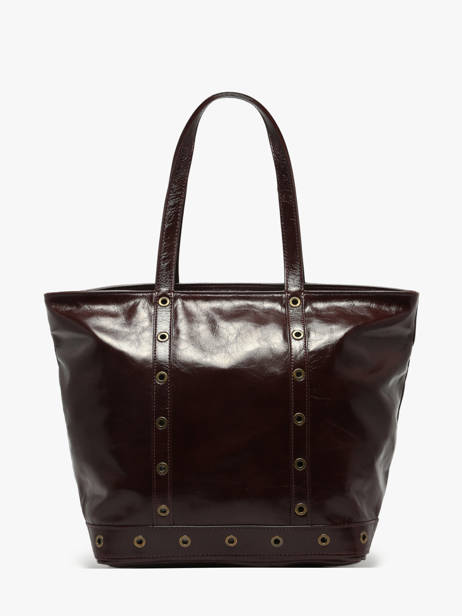 Schoudertas Le Cabas M In Gekreukeld Leder Vanessa bruno Bruin cabas cuir 82V40378 ander zicht 4