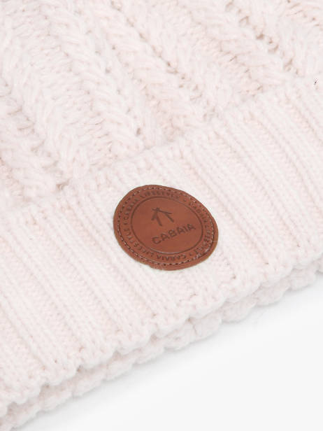 Muts Met Verwisselbare Pompon Cabaia Beige hats MOSCOWMU ander zicht 1