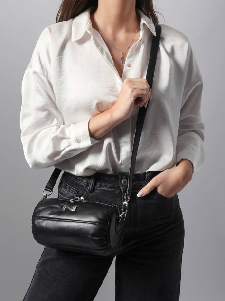 Cross Body Tas North Leder Nathan baume Zwart north 1 ander zicht 1