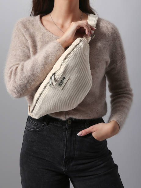 Heuptasje Hindbag Beige velours V ander zicht 1