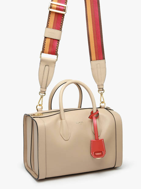 Bowlingtas M Bcbg Leder Lancel Beige bcbg A13690 ander zicht 1