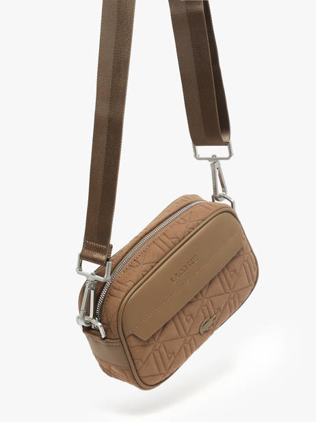Cross Body Tas Lacoste Beige the blend NH5175BG ander zicht 2