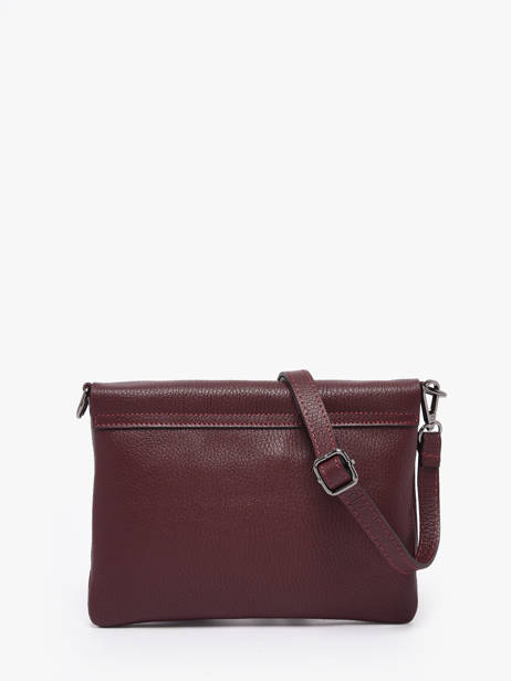 Cross Body Tas Caviar Leder Milano Rood caviar CA22112 ander zicht 3