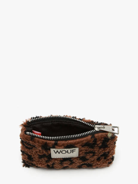 Portemonnee Wouf Bruin teddy PS250030 ander zicht 1