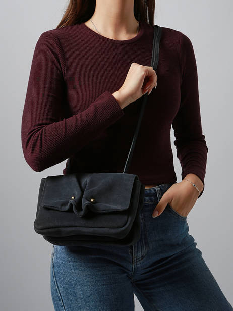 Cross Body Tas Leather Leder Biba Blauw leather HAZ1L ander zicht 1