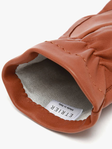 Herenhandschoenen Leder Etrier Bruin accessoires EGLO602G ander zicht 2