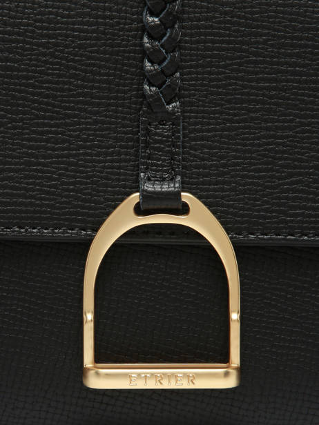 Cross Body Tas S Torsade Leder Etrier Zwart torsade ETOS169S ander zicht 4