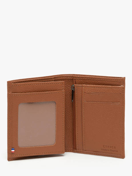 Portefeuille Met Portemonnee Leder Etrier Bruin madras EMAD5016 ander zicht 1