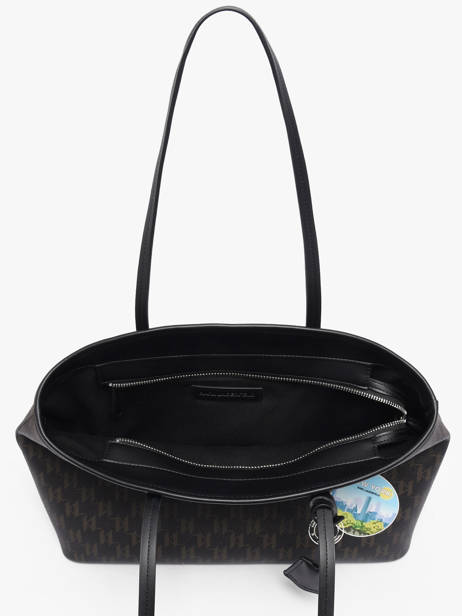 Schoudertas K/ikon Mono Leder Karl lagerfeld Bruin k ikon B1W30020 ander zicht 3