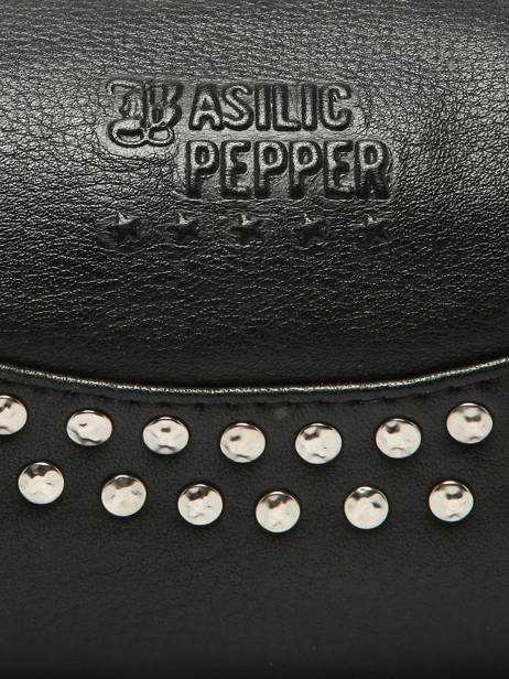 Cross Body Tas Glam Leder Basilic pepper Zwart glam BGLA87 ander zicht 5