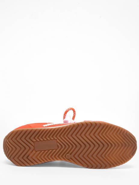 Sneakers June Uit Leder Semerdjian Oranje women JUNED479 ander zicht 4