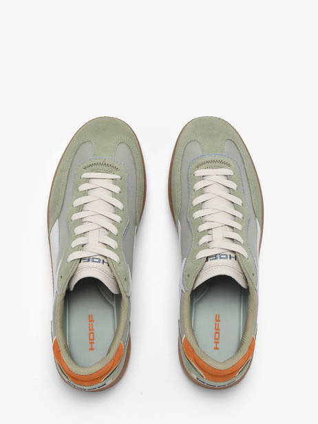 Sneakers Uit Leder Hoff Groen men 12519009 ander zicht 4