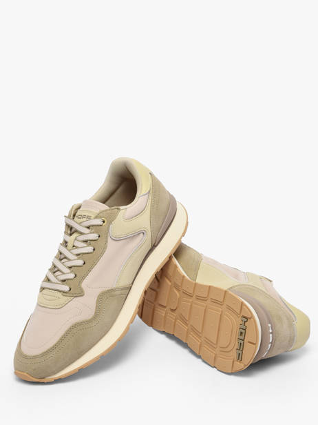 Sneakers Uit Leder Hoff Groen men 12602006 ander zicht 3