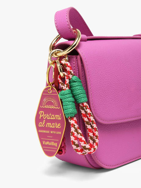 Tashengsel Viamailbag Roze short charm S ander zicht 2