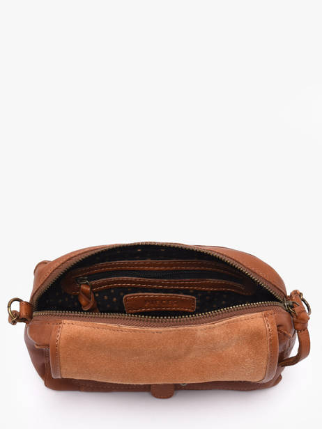 Cross Body Tas Bea Leder Pieces Bruin bea 17163626 ander zicht 3