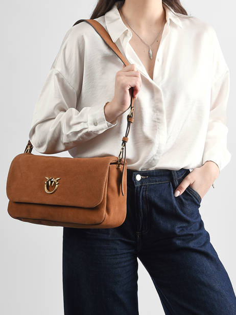 Schoudertas Love Bag Soft Pinko Bruin love bag soft 6178A0F6 ander zicht 1