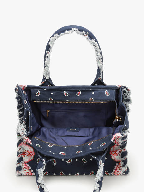 Handtas Logo Shopper Katoen Pinko Blauw logo shopper 6673A3B7 ander zicht 4