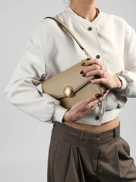 Cross Body Tas Tennis Bliss Leder Lacoste Beige tennis bliss NF5105IT ander zicht 1