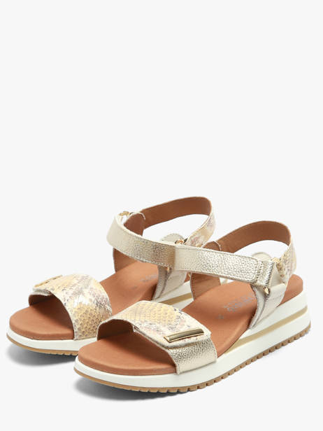 Sandalen Uit Leder Mephisto Goud women P5148859 ander zicht 1