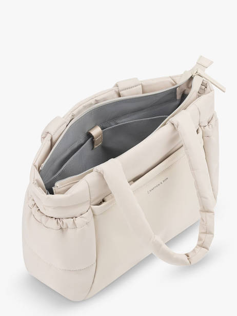 Schoudertas A4 Formaat Bags Gerecycleerd Polyester Kapten and son Beige bags M ander zicht 4