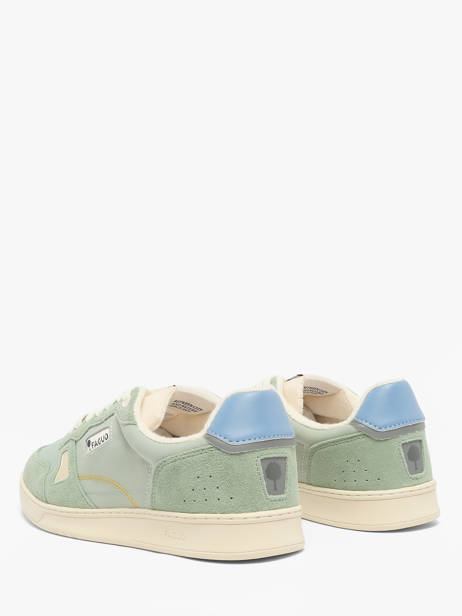 Sneakers Uit Leder Faguo Groen men 26CG9202 ander zicht 2