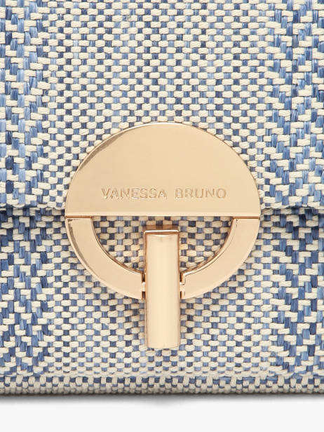 Cross Body Tas Moon M Tressé  Vanessa bruno Blauw moon 7V40533 ander zicht 3