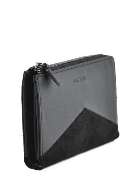 Portefeuille Vintage Leder Nat et nin Zwart vintage LINN ander zicht 1