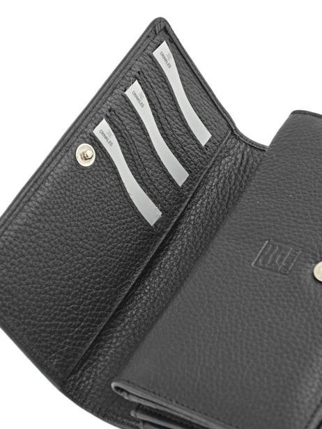 Portefeuille Caviar Leder Crinkles Grijs caviar 14001 ander zicht 3